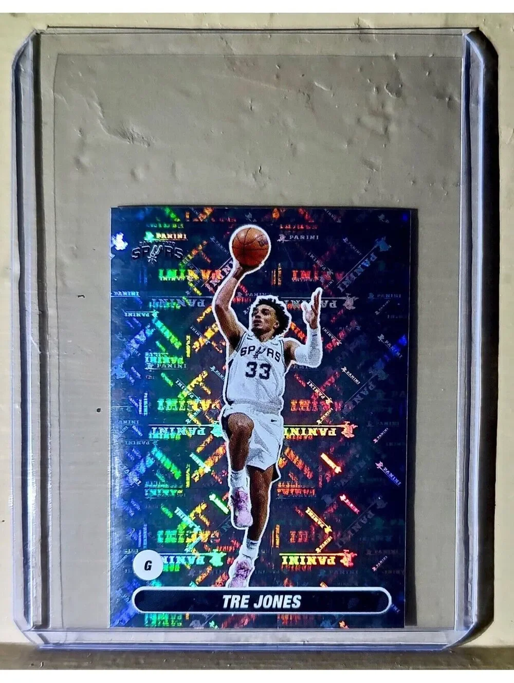 2023-24 Tre Jones Panini NBA Basketball #466 Sticker San Antonio Spurs